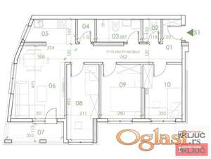 TELEP, 69m2, Troiposoban sa pdv, Izgradnja