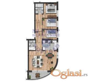 Troiposoban stan u izgradnji na traženoj lokaciji