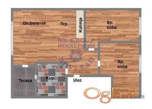 Trosoban stan na Telepu,60m2