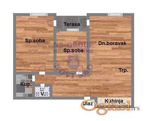 Dvoiposoban, 59m2 Telep