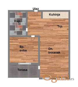 Telep,dvosoban,43m2