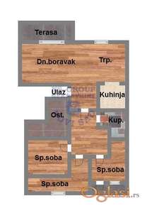 Prodaje se stan na Petrovaradinu 74m2