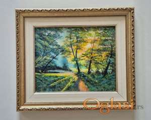 Ulje na platnu - Note jeseni, prelepa slika!