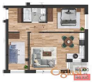 TELEP, 55m2, Dvoiposoban sa pdv, Izgradnja