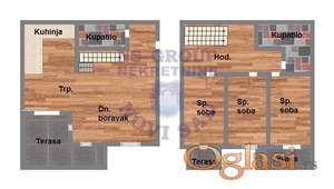 Penthaus - duplex u izgradnji, centar Novog Sada!!
