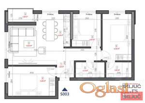 SREMSKA KAMENICA, 74m2, Trosoban sa pdv. Izgradnja, Renomiran investitor