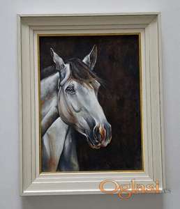 Ulje na platnu - Konj Orion, prelepa slika!