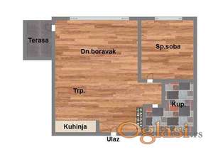 Dvosoban 42m2 - Petrovaradin