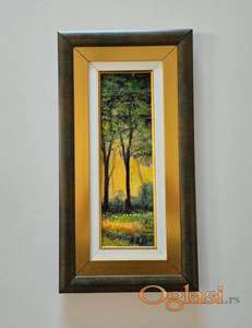 Ulje na platnu - Suma, minijatura.