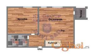 Stan u izgradnji, komforan.