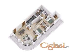 Petrovaradin-Trosoban Dupleks 97 m2 u Pogodnom kraju-povrat PDV-065/385 8880