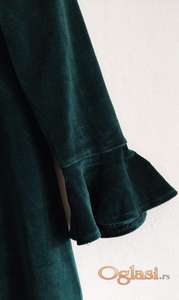 Plisana haljina elegantne zelene boje vel.S/M