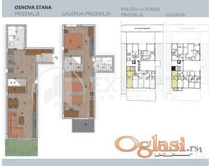 Eksluzivna novogradnja u Čairu, duplex (prizemlje i galerija) trosoban, 80 m2