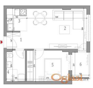 Klisa dvosoban stan 42m2 izgradnja sa povratom PDV-a
