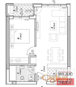 TELEP, 42m2, Dvosoban sa pdv, Brzo useljiv