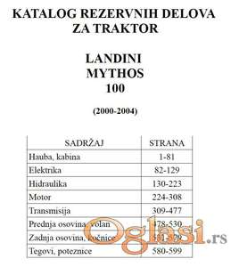 Landini Mythos 100 - katalog delova