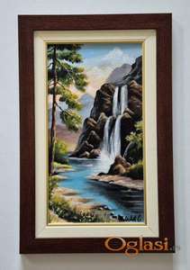 Ulje na platnu - Bozanstveni vodopad
