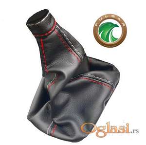 ALFA 156 kožica menjača (2003- ) crveno sivi konac - NOVO