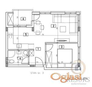 <p>DVOSOBAN STAN U IZGRADNJI SA POVRATOM PDV-A, ADICE