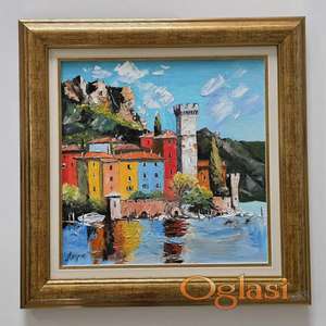 Ulje na platnu - Mediterano, prelepa slika!