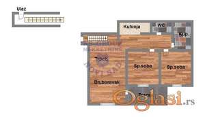 Odličan trosoban duplex u izgradnji - Bulevar Evrope