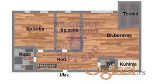 Trosoban 60m2 Mišeluk