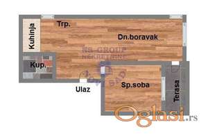 Jednoiposoban 41m2 Sadovi