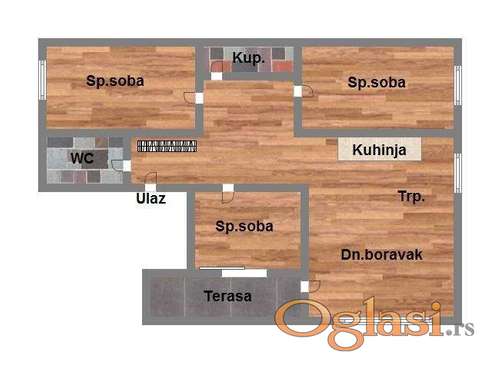 Cetvorosoban stan na Telepu sa PDV-om