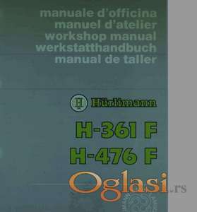 Hurlimann 361 F - 476 F Radionički priručnik