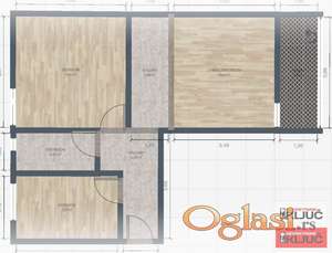 DETELINARA, 51m2, Dvoiposoban, Renoviran, Useljiv