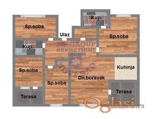 Petosoban stan 98m2 u izgradnji na Adicama