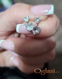 Viseće srebrne minđuše NOVO