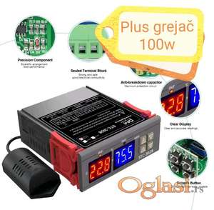 Termostat i Vlagomer za inkubator plus 100w Grejač