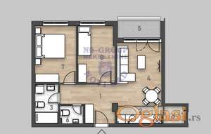 Trosoban 61m2 Salajka