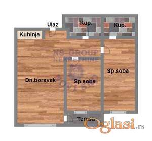 Trosoban, 62m2 Zeleznicka Stanica