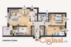 ČETVOROSOBAN STAN – TELEP – 79,02 m²