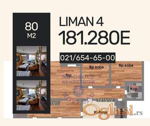 Trosoban stan odličnog rasporeda na Limanu 4, 80 m2