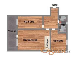 Odličan dvoiposoban u izgradnji na Petrovaradinu-65m2