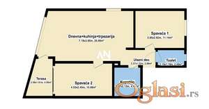 Uračunat PDV. Upravo izgrađena zgrada. Parking m. ID#40143