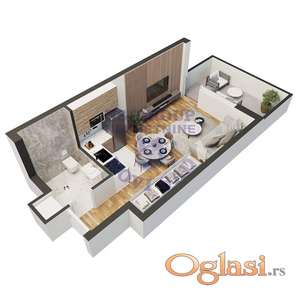 Garsonjera, 24m2, Adice