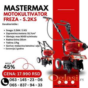 Mastermax Freza - Motokultivator 5.2ks