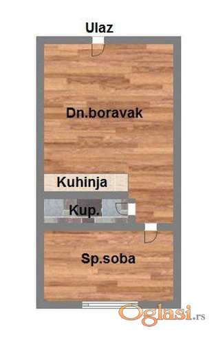 Jednoiposoban stan na Klisi, 30m2
