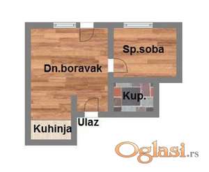 Dvosoban karagača 47m2