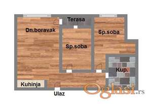 Trosoban stan 60m2 sa PDV-om! Izgradnja na Telepu