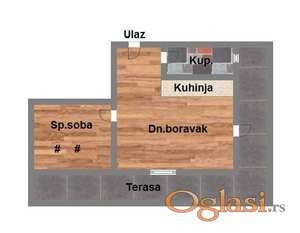 Odlican dvosoban stan, cena sa PDV-om !