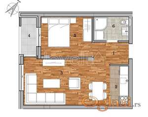 NOVI SAD - BULEVAR EVROPE - 42.02 m2