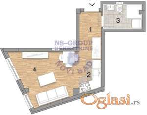 Garsonjera 25m2 Telep