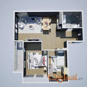 🌟 LUX STAN – 47 m² – ALIBEGOVAC (NOVI SAD)