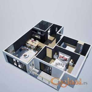 🌟 LUX STAN – 47 m² – ALIBEGOVAC (NOVI SAD)
