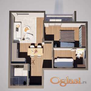 🌟 LUX STAN – 47 m² – ALIBEGOVAC (NOVI SAD)